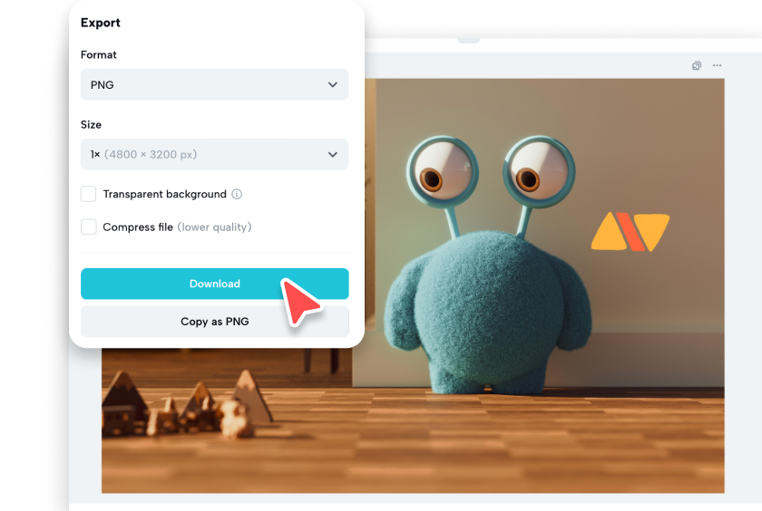 Save and download your edited photo